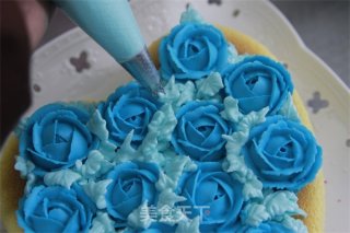 [tomato Recipe] Blue Enchantress Cheesecake-valentine's Day Flowers and Cakes are Indispensable recipe