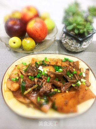 Braised Sha Ge with Goose Foot Wings recipe