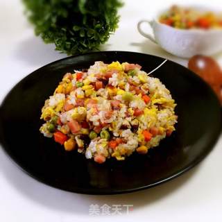 Fried Rice with Cumin and Mushroom Eggs recipe