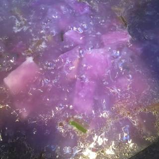 Purple Yam Soup Rice Cake recipe