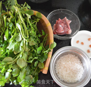 Scallop Bone Watercress Congee recipe