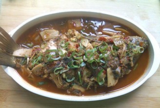 Braised Fish with Pleurotus Eryngii recipe