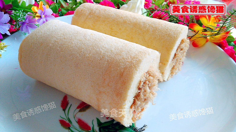 Pork Floss Cake Roll recipe