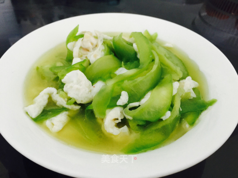 Stir-fried Bitter Gourd with Salted Egg White recipe