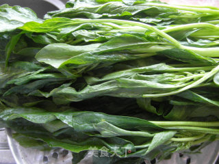 Warm Boiled Spinach Salad recipe