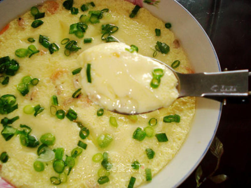 Steamed Eggs with Dried Shrimp recipe