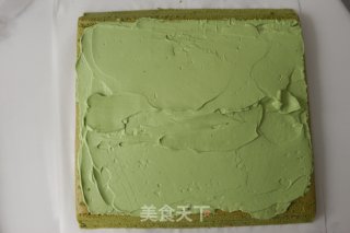 Matcha Cream Cake Roll recipe