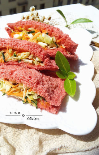 # Fourth Baking Contest and is Love to Eat Festival#pink Pocket Sandwich recipe