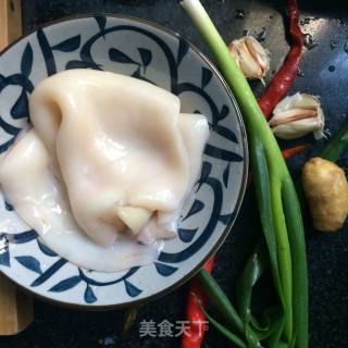 Stir Fried Squid Slices recipe