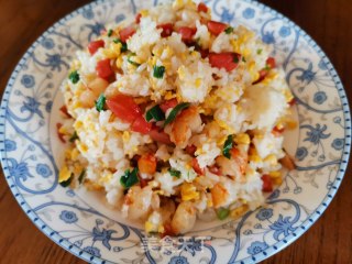 Fried Rice with Shrimp and Egg recipe