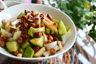 Three Diced Cold Dressing (with Crispy Peanuts Inside) recipe