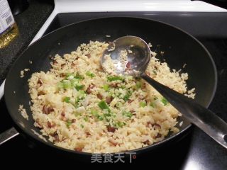 Fried Rice with Golden Inlaid Barbecued Pork recipe