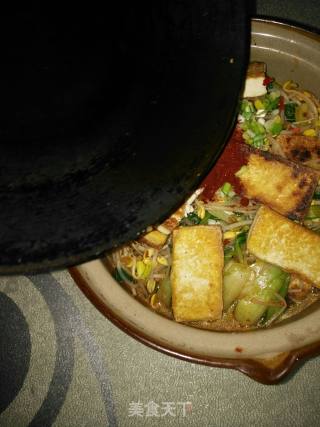 Green Vegetables, Bean Sprouts and Tofu in Claypot recipe