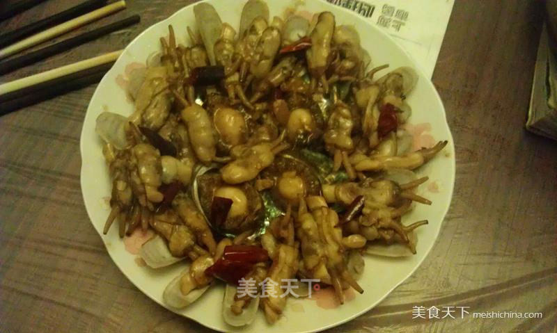 Sauce Fried Razor Clams and Small Abalone