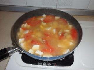 Clam Tomato Tofu Soup recipe