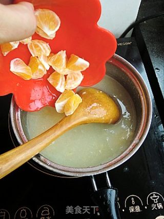 Sago Lily Orange Porridge-qi Qi Nourishes The Lungs in Autumn recipe