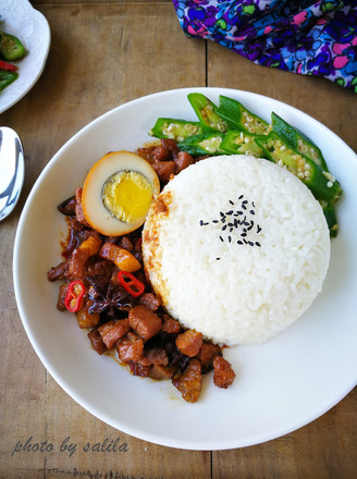Taiwan Style Mushroom Braised Pork Rice