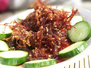 Dragon Beard Beef, Beef Shredded, Cucumber Beef Shredded, Cold Dishes recipe