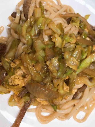 Meat and Vegetables with Fried Noodles recipe