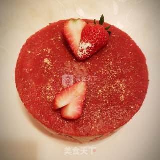 Strawberry Custard Mousse Cake recipe