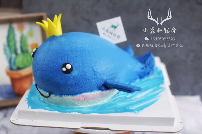 【creative Cake】🐳whale Three-dimensional Cake recipe