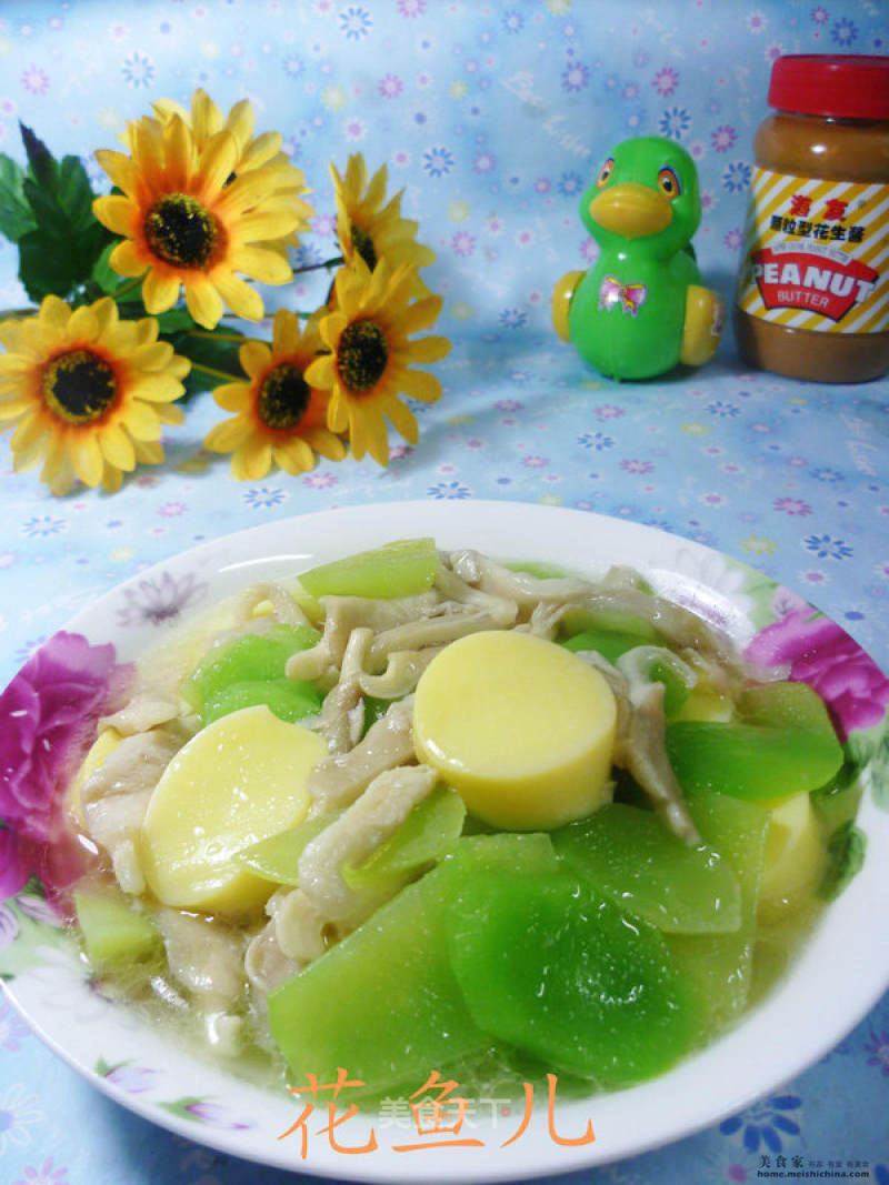 Mushroom Lettuce Japanese Tofu recipe