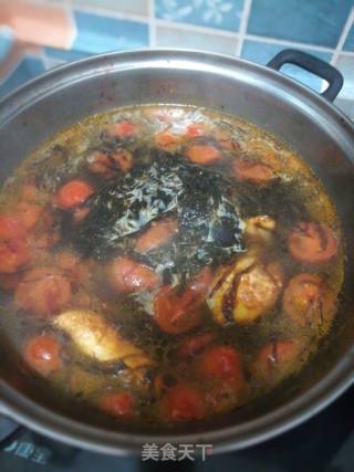Tomato Seaweed Egg Soup recipe