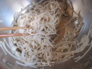 Cucumber with Enoki Mushroom recipe