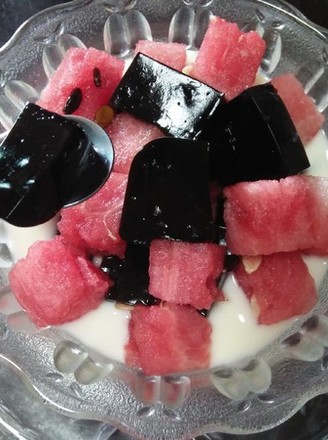 Yogurt Watermelon Tortoise Jelly recipe