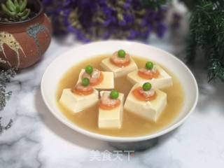 Steamed Shrimp with Soft Tofu recipe