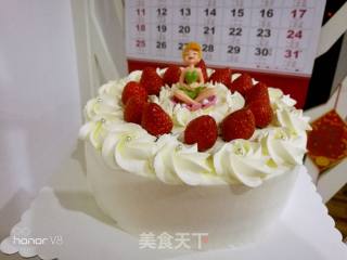 Fruit Cream Birthday Cake recipe
