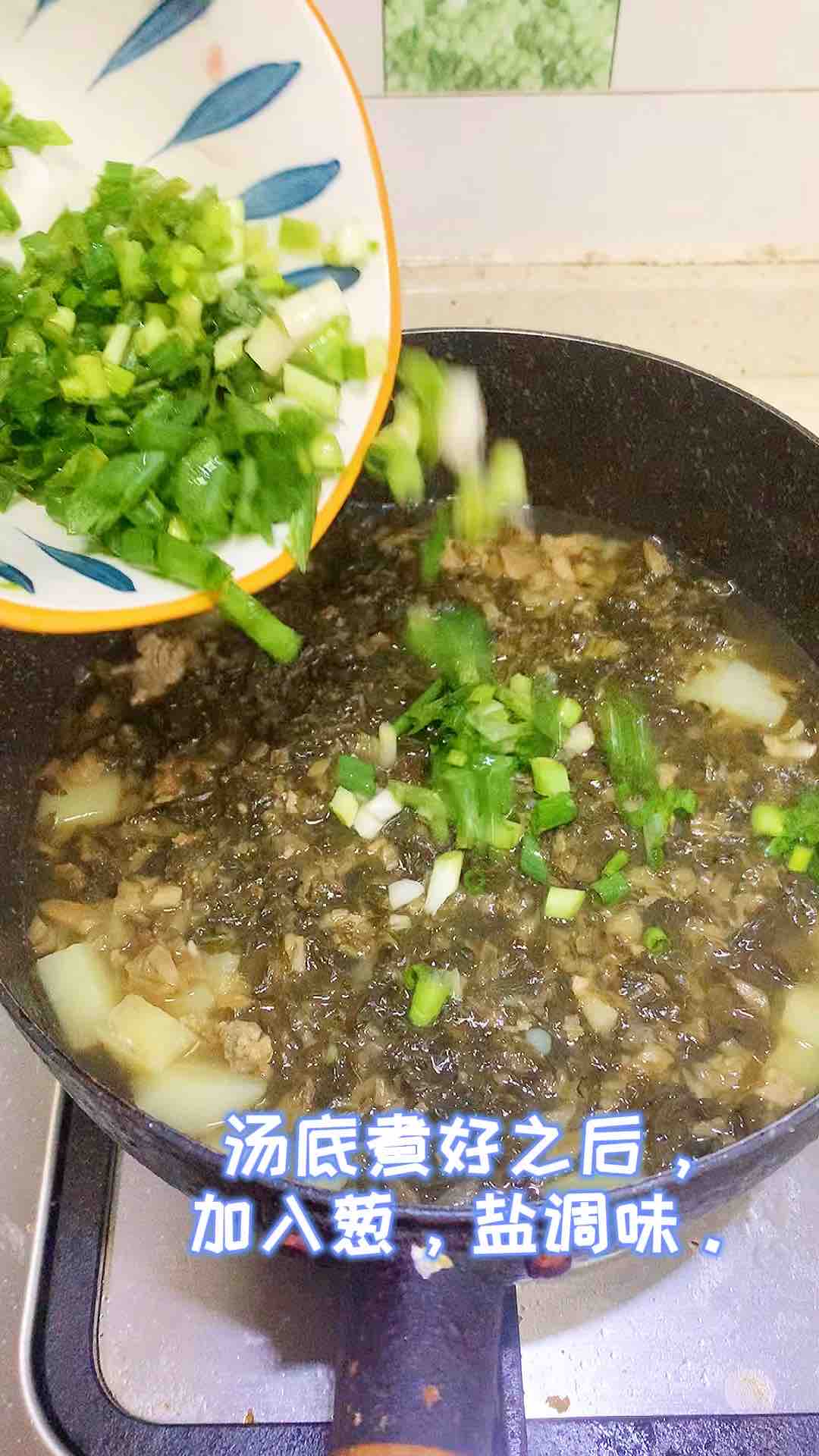 Potato Sauerkraut Noodle Soup recipe
