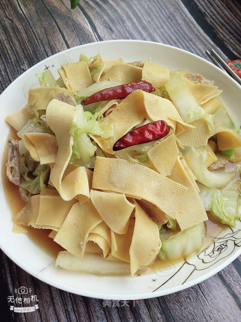 Stir-fried Cabbage with Bean Curd recipe