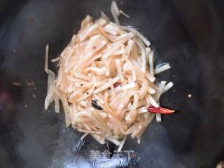 Vegetarian Stir-fried White Radish recipe