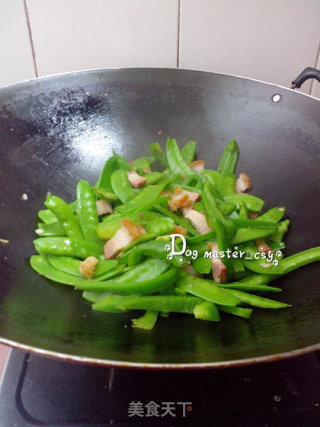 【fried Pork with Snow Pea】 recipe