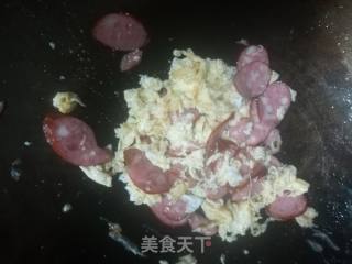 Fried Rice with Sausage and Egg recipe