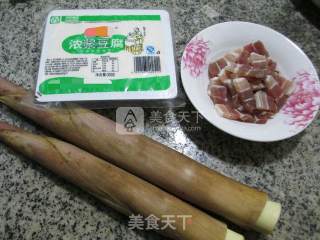 Bacon, Whip, Bamboo, Tofu Soup recipe