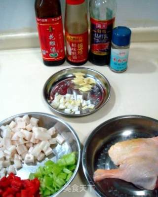 Delicious Stir-fry "dried Diced Duck in Oyster Sauce" recipe