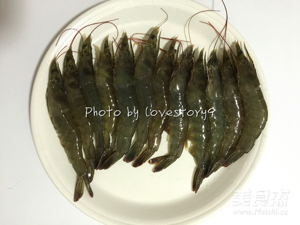 Scallion Garlic Fried Shrimp recipe