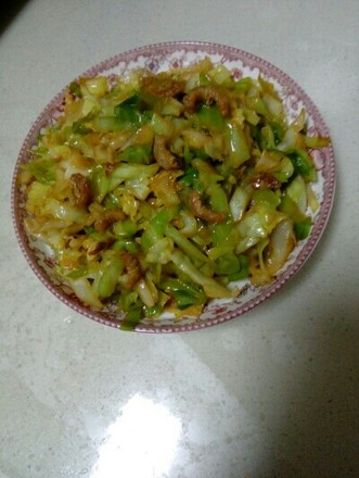 Fried Cabbage with Sea Rice