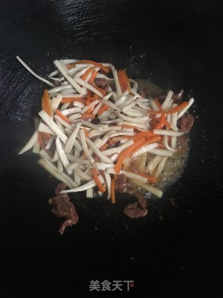 Stir-fried Beef with Eryngii Mushrooms recipe