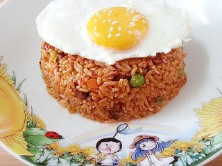 Family Making Kimchi Fried Rice recipe