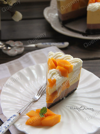 【mango Flowing Heart Mousse Cake】 recipe