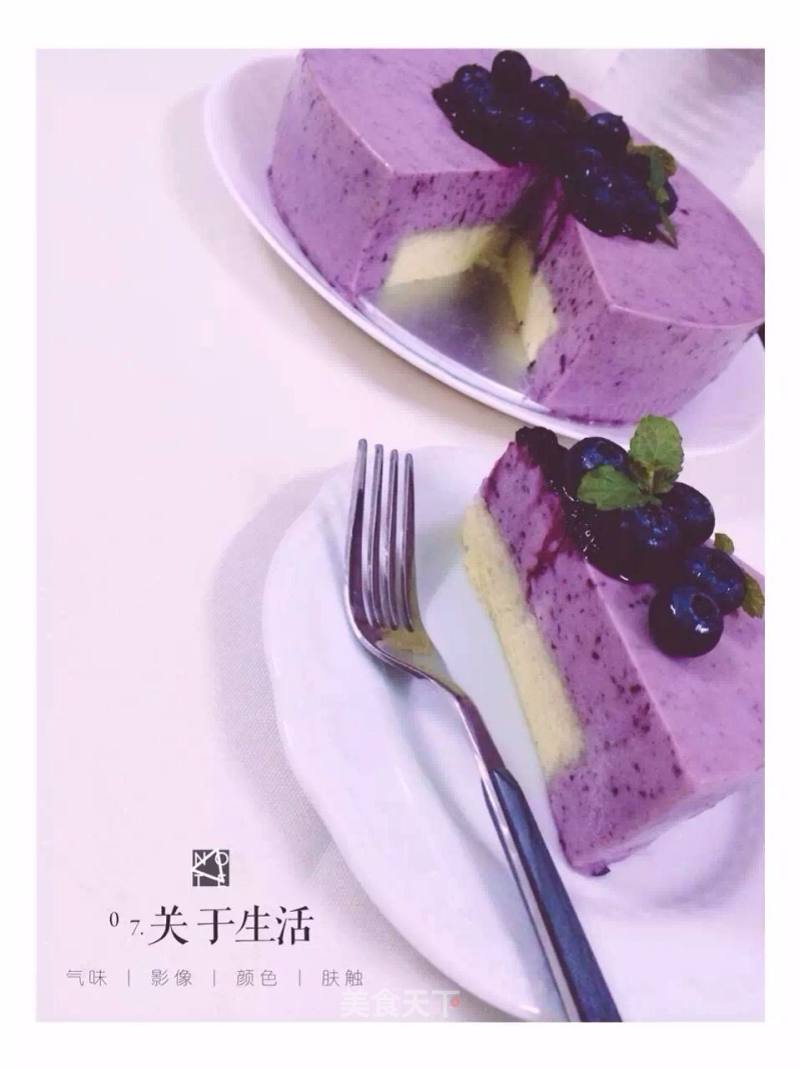 #新良first Baking Competition# Blueberry Yakult Cheese Mousse