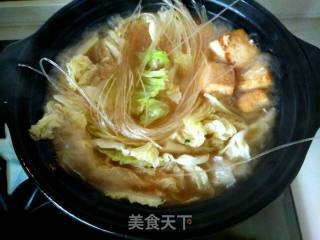 Braised Tofu with Cabbage Vermicelli recipe