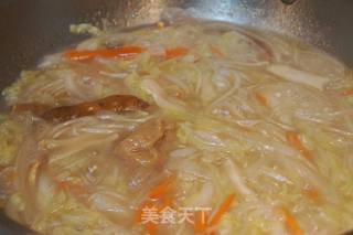 #trust之美#matsutake and Cabbage Stewed Vermicelli recipe