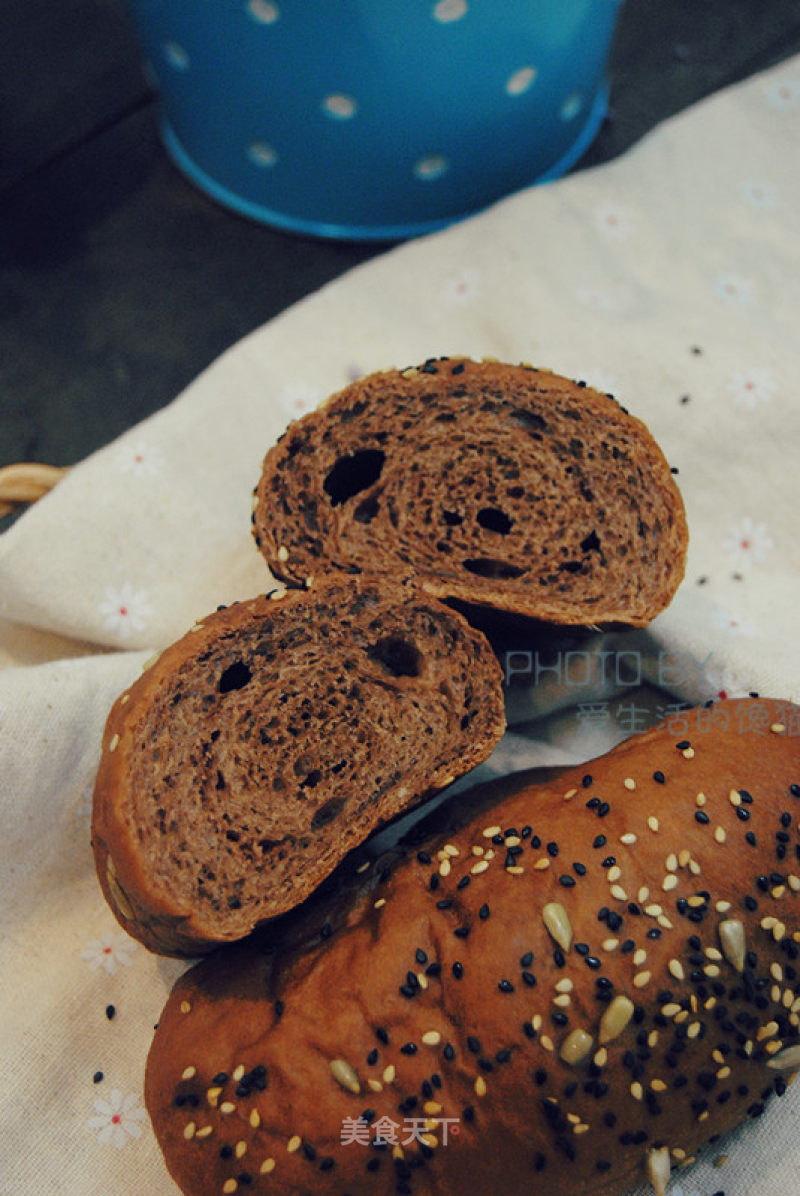 #aca烤明星大赛#nutty Cocoa Bread recipe