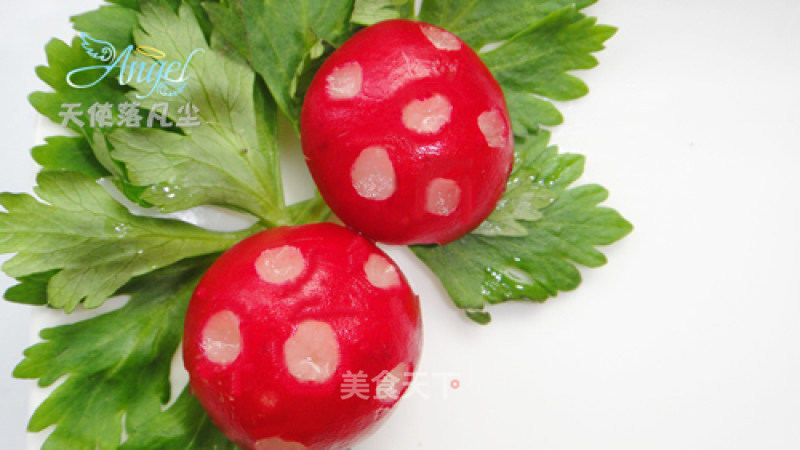 Plate Decoration-cherry Radish Mushrooms recipe