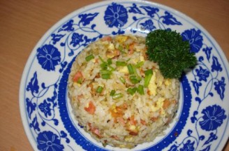 Curry Ham Sausage Fried Rice recipe