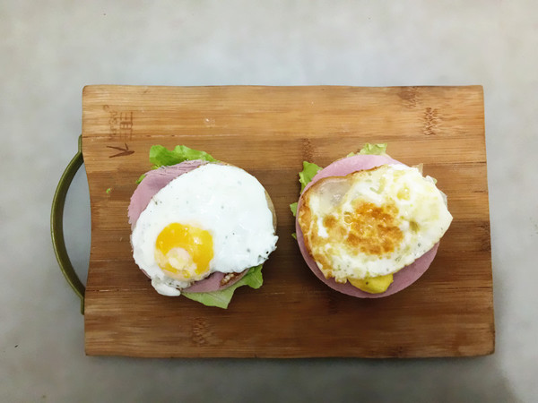 Egg Ham Burger recipe